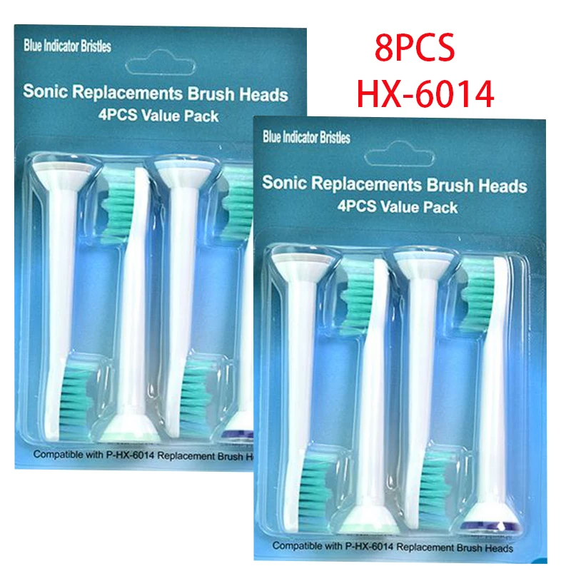 8 шт. сменные головки для электрических зубных щеток hx6013/hx6014 /hx2012/hx6064|Насадки