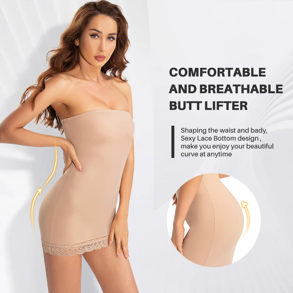 Coloriented 18022 Sexy Lace Bodysuit for Women Shapewear Slip Strengthen Abdominal Tummy Control Slim Corset Butt Lifter Shaper full body shaper