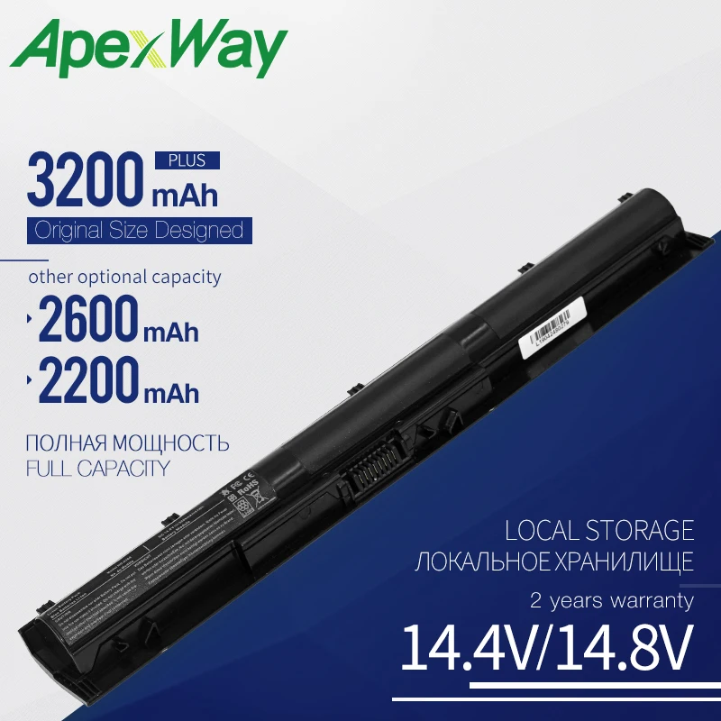 Аккумулятор ApexWay для ноутбука HP KI04 14 8 в 3200 ма · ч ноутбуков HSTNN DB6T TPN Q160 с питанием