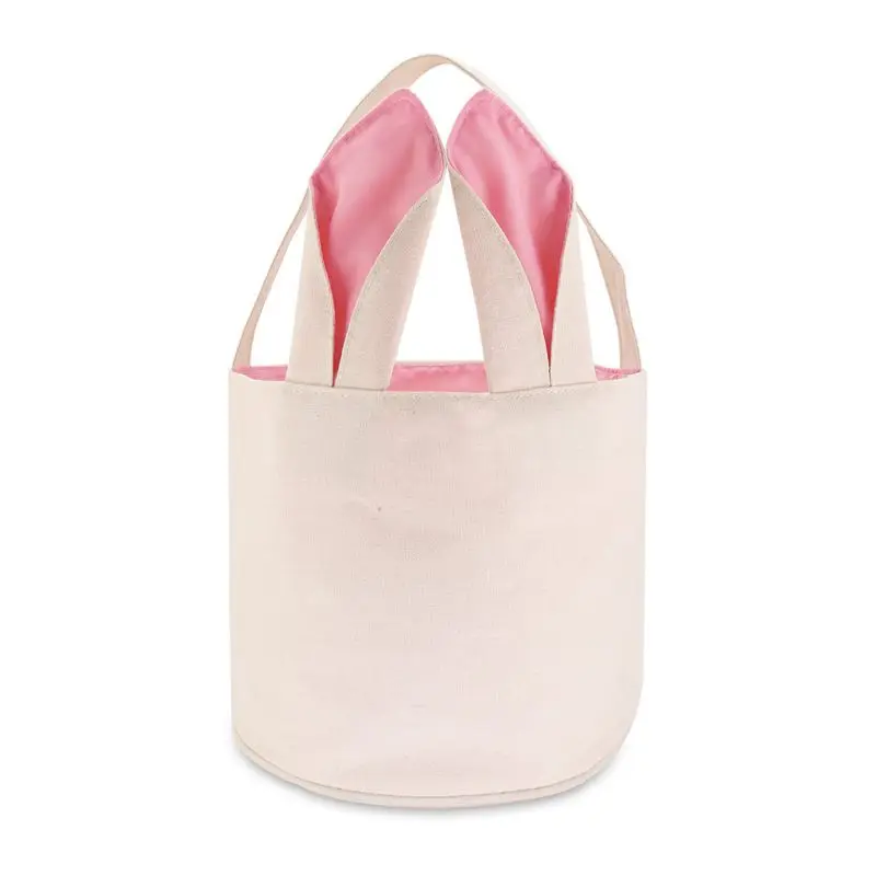 

Easter Bunny Ears Basket Design Easter Bunny Bags Bunny Ears Tote Bags-pink