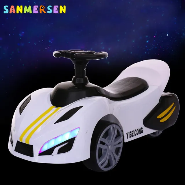 2020 Upgrade 1-3 Old Children's Car Scooter Baby Four Wheel Ride On Toys Car Electric Car For Kids Baby Walker With Light Music 2