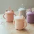 2021 Новые Детские Силиконовые Чашки Baby Learning Питьевая Соломенная Чашка Food Grade Children Non-slip with Handle Feeding Water Cup BPA Free
