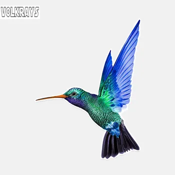 

Volkrays Personality Car Sticker Hummingbird Accessories Sunscreen Waterproof PVC Decal for Lada Vesta Peugeot Passat ,14cm*10cm