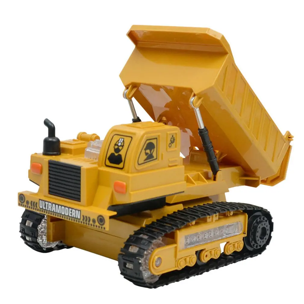 4Ch Моделирование Rc экскаватор игрушки с музыкой и светильник детские мальчики игрушки для грузовых автомобилей Rc подарки Rc инженерный автомобиль трактор игрушка