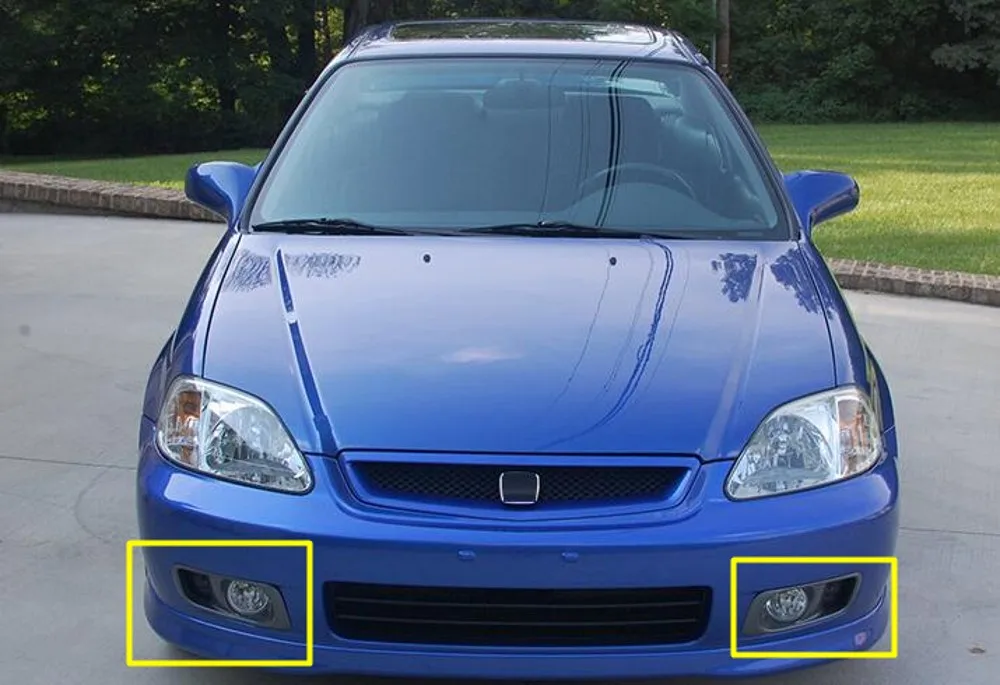 JanDeNing ПТФ в передний бампер лампа набор с проводкой и переключателем для Honda Civic 1996-2000