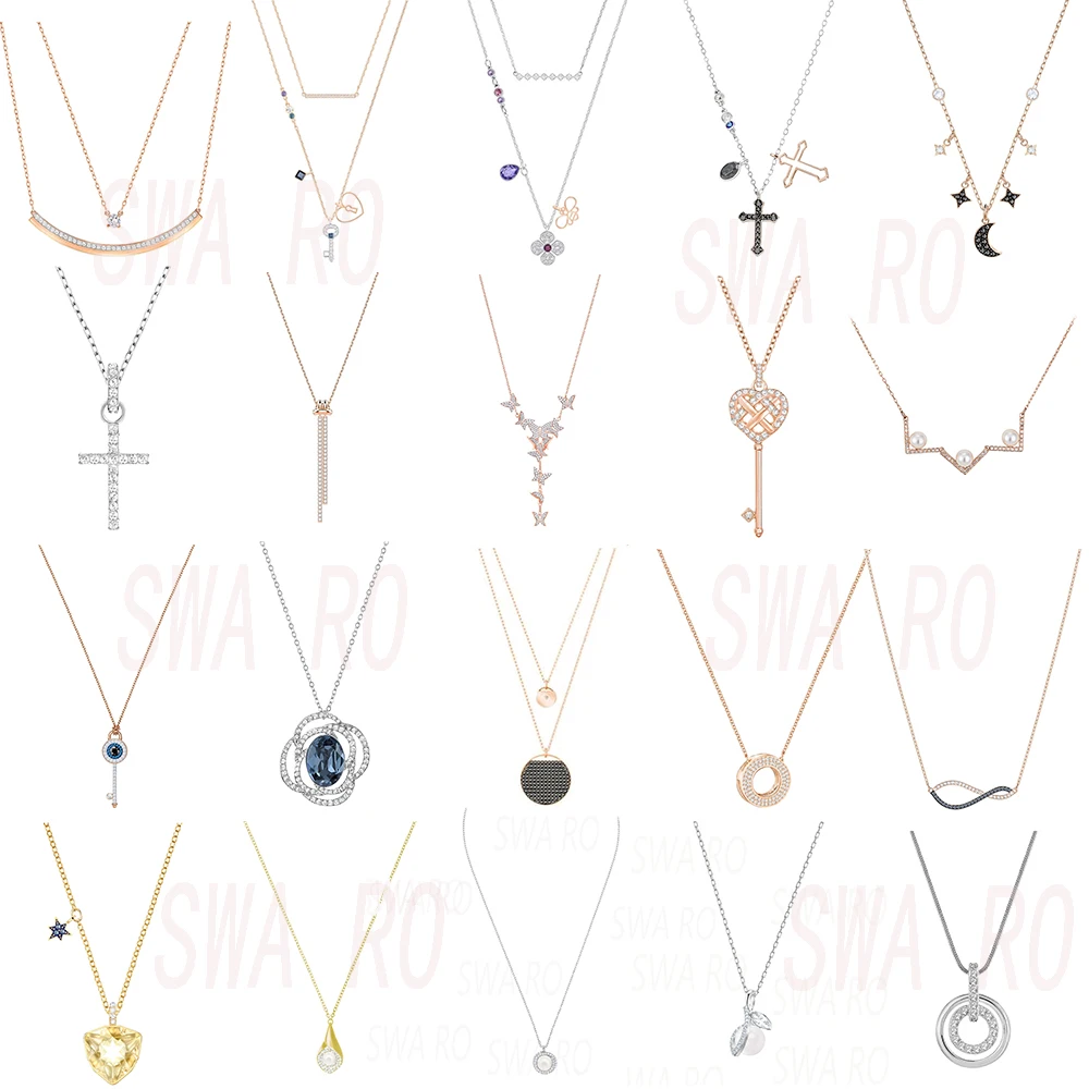 

2019 New High Quality Mastery Romantic Stars Moon Flowers Cross Fine Fashion Necklace Ladies Clavicle Girlfriend Best Gift