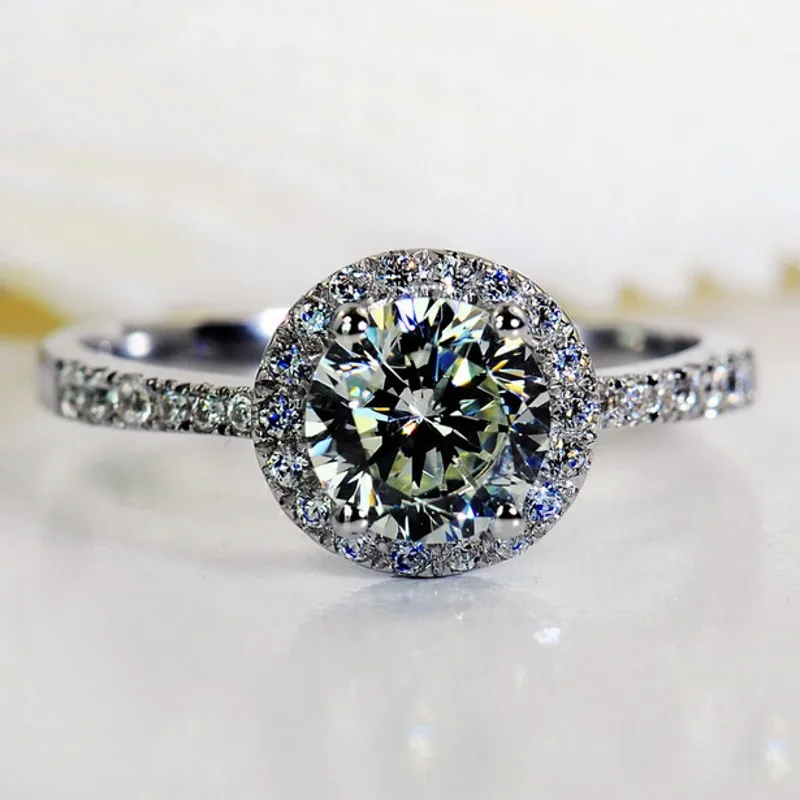 925 Sterling Silver Engagement Wedding Band Rings 40 Style Lovers Lab Diamond Cz Promise Ring for women men Party Jewelry Gift silver rings silver ring wedding rings