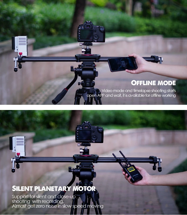 Фотография Bluetooth углеродная камера слайдер приложение моторизованный TimeLapse Электрический задержка рельса направляющая для Canon DSLR Youtube видео