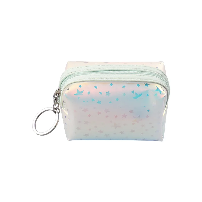 Голографический Кошелек для монет pochette porta moedas feminino, женские кошельки, Детский кошелек, Женская лазерная мини сумка, LXFZQ