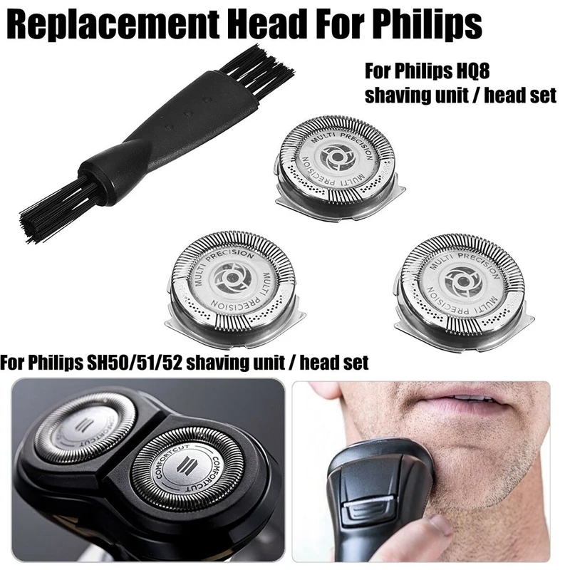 ABVP комплект из 3 предметов для мужчин t бреющая головка для Pl Серии 5000 бритва Sh50/51 52 Hq8