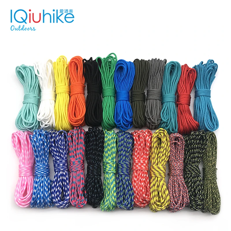 2022 NEW 100 Colors Paracord 2mm 100 FT,50FT ,25FT One Stand Cores