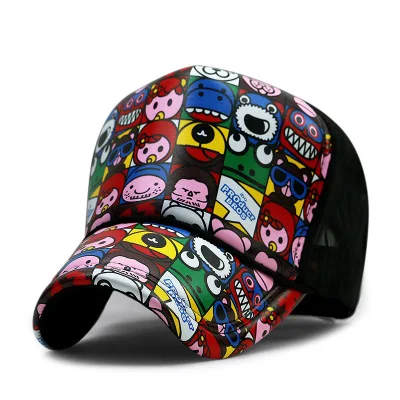 Взрослых Trucker Кепки Для мужчин и Для женщин хип-хоп панк-рок Snapback Шапки мужские летние Зонт Mesh Бейсбол шляпа 20 Цвета - Цвет: A39
