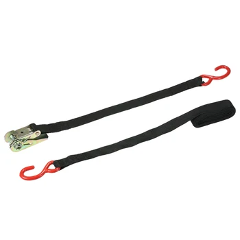 

4M/5M Car Tie Auto Cargo Lashing Down Strap Black/Yellow Luggage Bag Cargo Lashing Tie with Metal Buckle For Car Boat Motorcycle