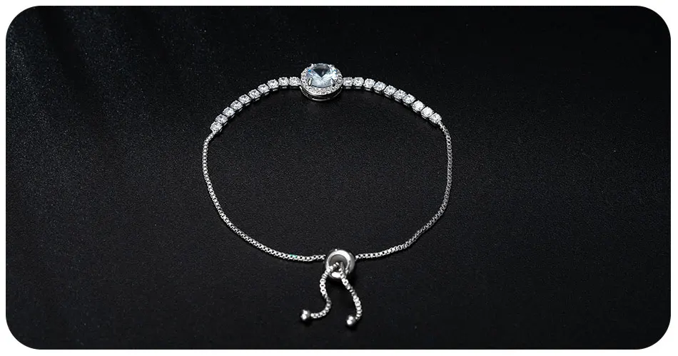UMODE, один круглый Теннисный браслет для женщин, прозрачный циркониевый браслет, простой дизайн, ювелирные изделия для девочек, подарки, UB0188