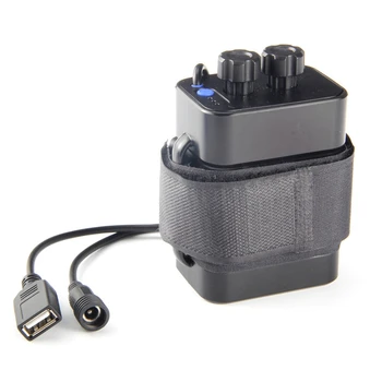 

6 Section 18650 Waterproof Battery Case 18650 Battery Pack 5VUSB/8.4VDC Dual Interface 18650 Waterproof Battery Box