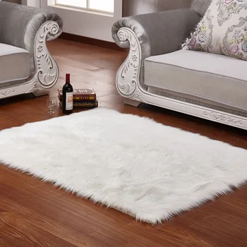 

imitation wool sheepskin carpet floor mat bedroom living room sofa bay window rug tapis salon tappeto carpets badroom