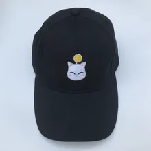 Final Fantasy XIV FF14 Moogle Косплей шапка с вышивкой черная бейсболка