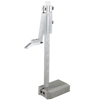 

Height Vernier Caliper Ruler 20cm Steel Vernier Altimeter with Ruler Ruler Tool