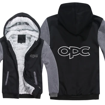 

Winter Opel OPC Hoodies Men Fashion Thicken Coat Pullover Wool Liner Jacket Opel OPC Sweatshirts Hoody HS-054