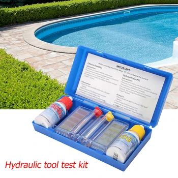 

Hydroponics Water Quality Test Kit with Plastic Box Swimming Pool Test Paper Residual Chlorine PH Value Tester PH Chlorine Tools