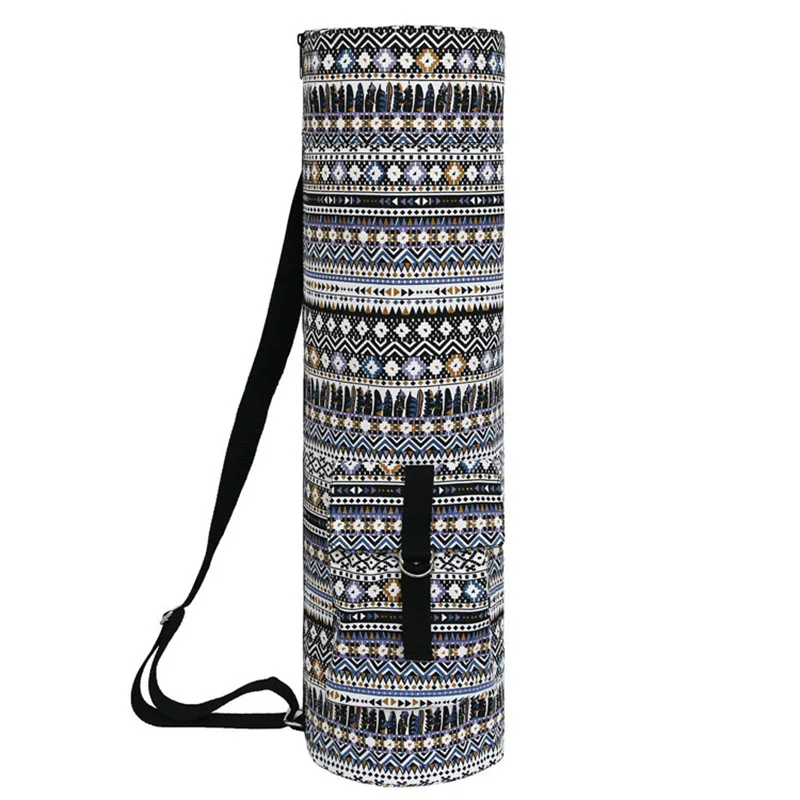 Yoga Bag Canvas Yoga Mat Bag European style Gym Mat Backpack Waterproof Pilates Case Bags Carriers 68*18cm