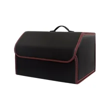 E-FOUR, автомобильная коробка для хранения, кожаная ткань, большая емкость, органайзер, сумка для хранения, складные автомобильные аксессуары, держатель для сетчатых предметов