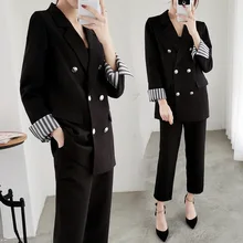 ^^Best Offers Woman office suit suit female large size autumn solid color black temperament commercial OL professional two-piece suit ^^Best Offers Woman office suit suit female large size autumn solid color black temperament commercial OL professional two-piece suit