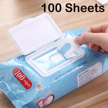 

Vitamin-E 100 Wet Towels Clean Nursing Tissue Protection Non-woven Fabrics for your child's skin alcohol free 100 wipes Dropship