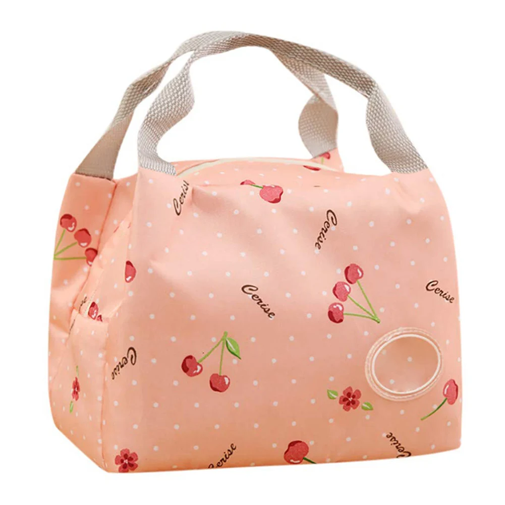 7 Functional Pattern Cooler Lunch Box Portable Insulated Canvas Lunch Bag Thermal Food Picnic Lunch Bags For Women Kids Lunch Bag - Цвет: 7