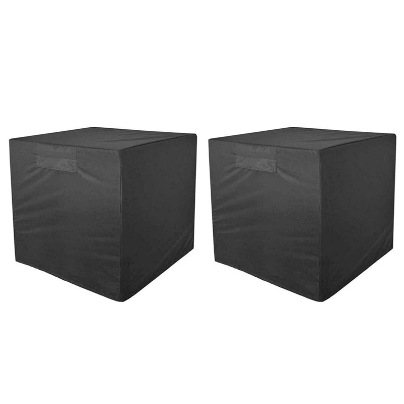 

2 Pack Square Protective Cover Waterproof and Dustproof Cover for Air Conditioner Durable Protective Cover Dust Cover Snow Cover