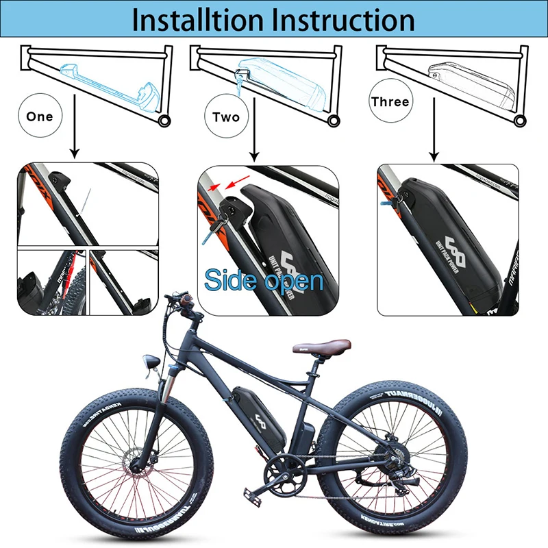 Downtube battery strap ebike bicycle electric bike bafang Panasonic Samsung 