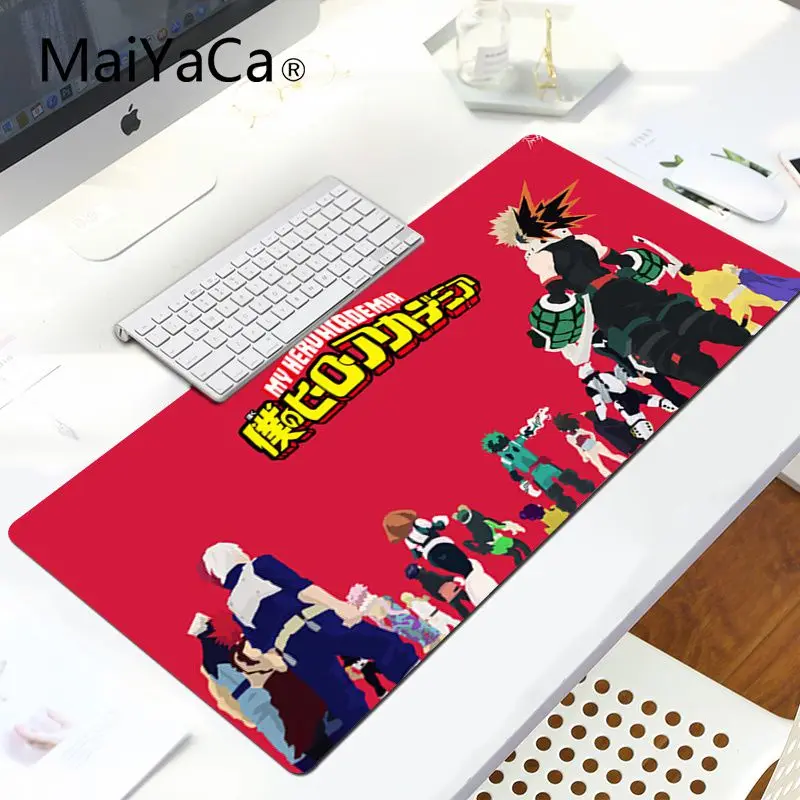 MaiYaCa простой дизайн My Hero Academy коврики для мышки ноутбук коврик для мышки в стиле аниме большой коврик для Мыши Компьютерный коврик для ПК