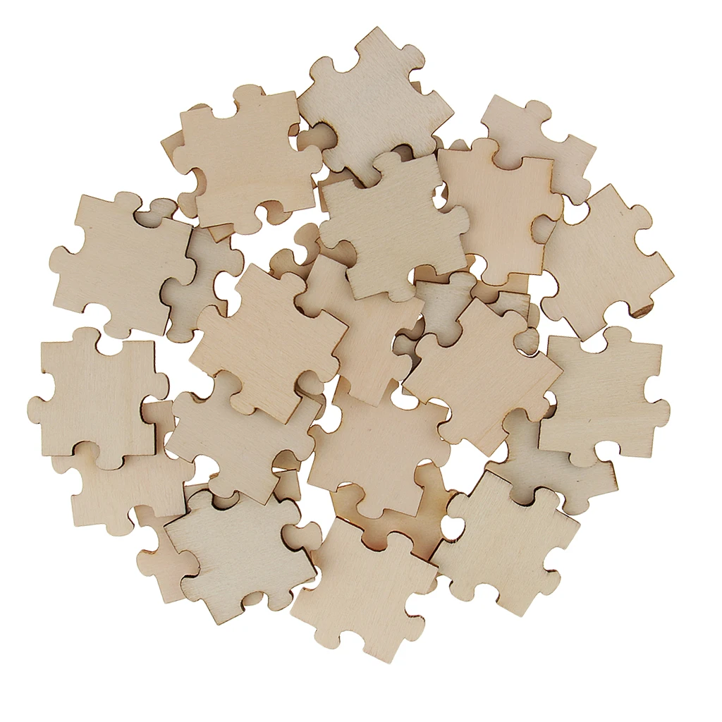 Prettyia   Jigsaw   Puzzle   Pieces      Cut   MDF   Wooden   Embellishment