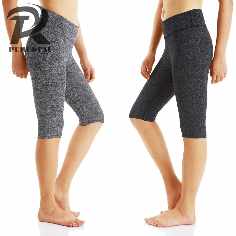 

2019 New Arrival Capris Yoga Pants Quick Dry and Breathable Breeches Knee-length Sports Shorts Mesh Ropa Deportiva Mujer Gym