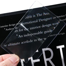 Увеличительное стекло, зеркало для чтения, размер 85*55 мм, портативное легкое в переноске, прозрачная Лупа с резьбой Френеля