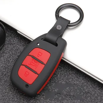 Auto Chiave a distanza Della Copertura di Caso Per Hyundai IX25 IX35 I20 I30 I40 hb20 Santa Fe Creta Solaris 2017 3 Bottoni chiave Borsette in fibra di carbonio - Auto Chiave a distanza Della Copertura di Caso Per Hyundai IX25 IX35 I20 I30 I40