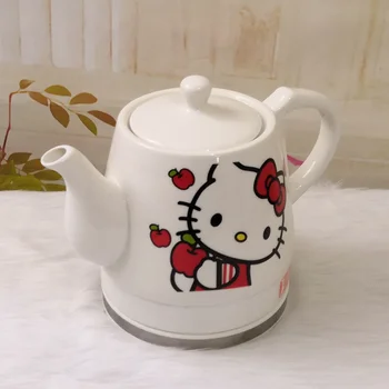 

Creative cute ceramic electric kettle cartoon kettle quick pot home automatic water pot enamel boiling kettle living room