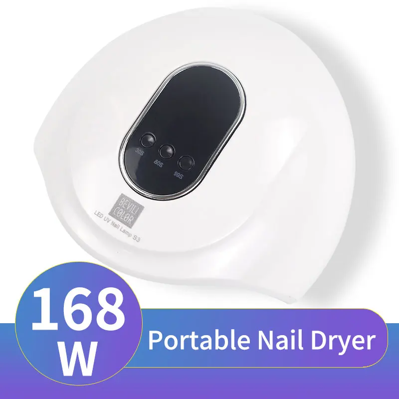 

168W Nail Dryer Machine UV LED 2 color Lamp Portable Micro USB Cable Home Use Nail UV Gel Varnish Dryer 3LED Lamp Nail Art Tools