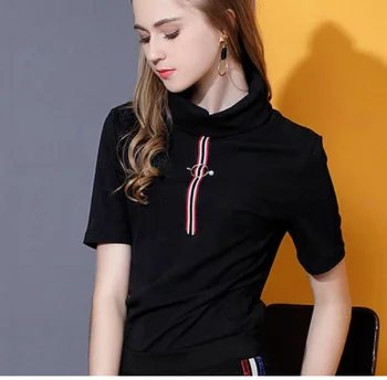 

RC22 tshirt women t shirt friends black new hot style letter friends print short sleeve Europe