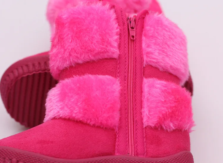 Зимние ботинки для девочек Новые Зимние удобные толстые теплые детские ботинки милые осенние ботинки для принцессы