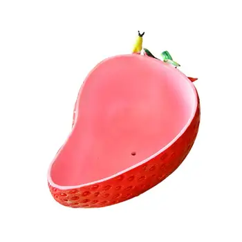 

1pc Flower Pot Seedsplants Plant Pot Big Strawberry Shape Flowerpot Resin Succulent Flower Pot Planter Desktop Adornment