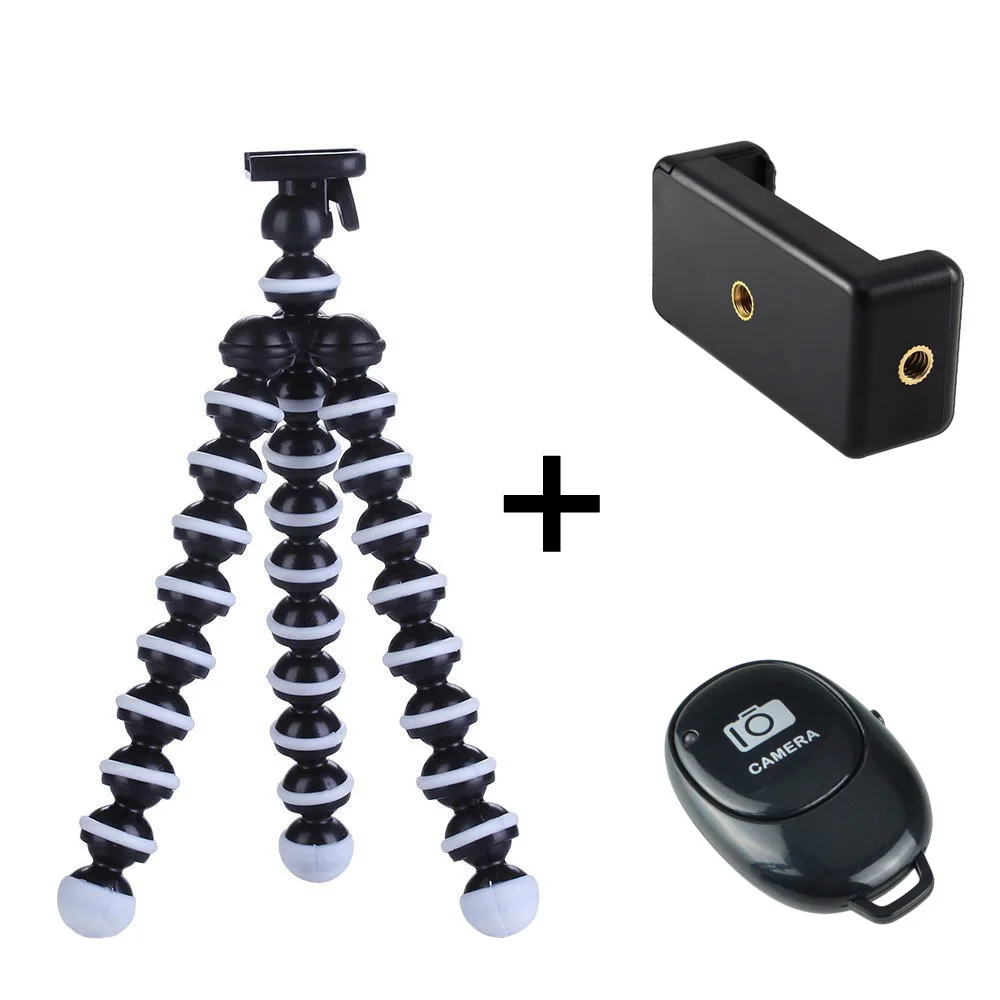 3 pcs set GAQOU Мини Гибкий Мобильный телефон штатив Gorillapod для iphone GoPro монопод для цифрового однообъективного зеркального фотоаппарата Statief смартфон Стенд аксессуары - Цвет: 3 pcs set