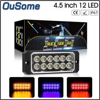 

12V 24V IP67 waterproof Indicator Light Lamp Truck Trailer Lorry LED Clearance Lights Trailer LED Marker Lights 36W police light