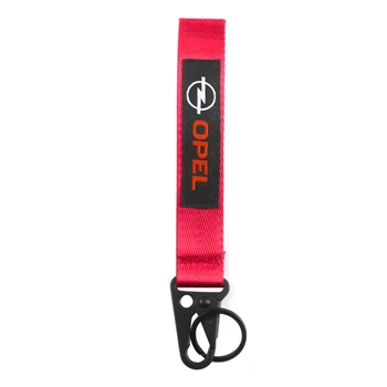 

NEW Car Embroidery Strap Key Ring Keyring For Opel Astra H G J Insignia Mokka Zafira Corsa Vectra Motocross Key Chain Keychain