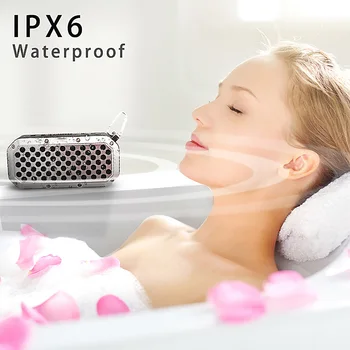 

Bass IPX6 Waterproof With Hook Rechargeable Clear Sound Home Bluetooth Speaker Car Office Travel Portable Stereo Audio Wireless