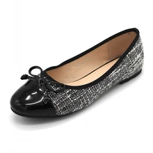 Новинка года; женская обувь; осенние женские туфли на плоской подошве; женская обувь; женские Балетки без застежки; тонкие туфли для работы; искусственная кожа; цвет черный, 40, 41