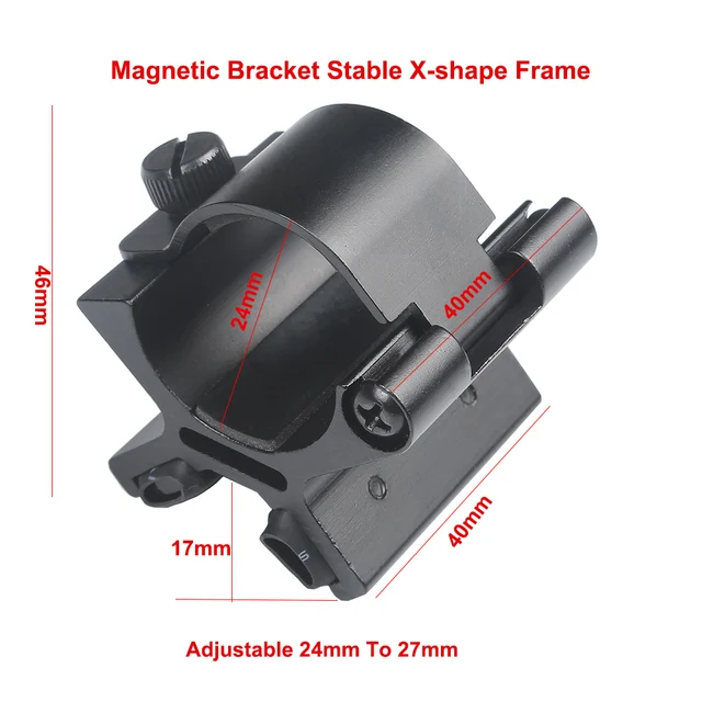 US $10.71 Magnetic Scope Gun Mount Magnet Flashlights Mount Strong X Holder Riflescope Laser Torch Lanterna B