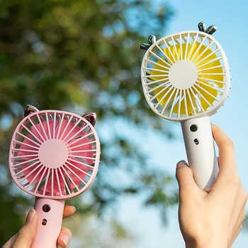 

Hot 2019 LeMeng handheld mini fan desktop portable creative usb charging small fan
