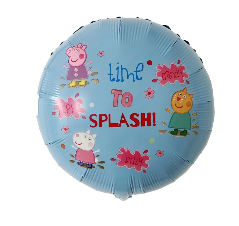 1pcs 1 шт. 18 дюймов Peppa Pig фигурные воздушные шары Peppa Джордж фольги шарики, День подарков будущей матери с днем рождения комната dcoration детские игрушки подарок - Цвет: 1pcs