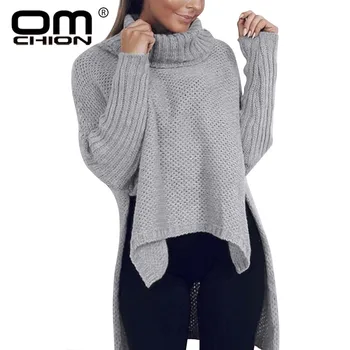 

OMCHION Pull Femme 2019 Autumn Winter Pink Turtleneck Knit Sweater Women Casual Loose Pullover Fashion Korean Jumper LMM251